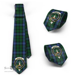 Scottish MacIntyre Tartan Tie with Family Crest Tartan Plaid NeckTie Scottish Plaid Tartan Plaid - ScotsTee - scotstee.com