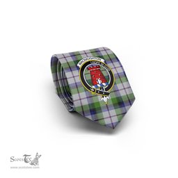 Scottish MacNaughton Dress Tartan Tie with Family Crest Tartan Plaid NeckTie Scottish Plaid Tartan Plaid - ScotsTee - scotstee.com