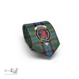 Scottish MacNicol Hunting Tartan Tie with Family Crest Tartan Plaid NeckTie Scottish Plaid Tartan Plaid - ScotsTee - scotstee.com