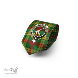 Scottish MacMillan Society of Glasgow Tartan Tie with Family Crest Tartan Plaid NeckTie Scottish Plaid Tartan Plaid - ScotsTee - scotstee.com
