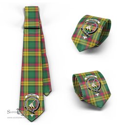 Scottish MacMillan Old Ancient Tartan Tie with Family Crest Tartan Plaid NeckTie Scottish Plaid Tartan Plaid - ScotsTee - scotstee.com