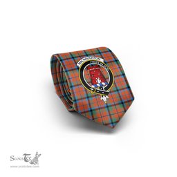 Scottish MacNaughton Ancient Tartan Tie with Family Crest Tartan Plaid NeckTie Scottish Plaid Tartan Plaid - ScotsTee - scotstee.com