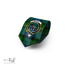 Scottish MacKie Tartan Tie with Family Crest Tartan Plaid NeckTie Scottish Plaid Tartan Plaid - ScotsTee - scotstee.com