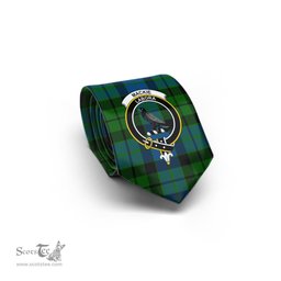 Scottish MacKie Tartan Tie with Family Crest Tartan Plaid NeckTie Scottish Plaid Tartan Plaid - ScotsTee - scotstee.com