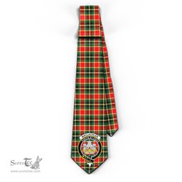 Scottish MacLachlan Hunting Modern Tartan Tie with Family Crest Tartan Plaid NeckTie Scottish Plaid Tartan Plaid - ScotsTee - scotstee.com