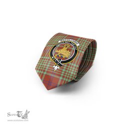 Scottish MacGillivray Hunting Ancient Tartan Tie with Family Crest Tartan Plaid NeckTie Scottish Plaid Tartan Plaid - ScotsTee - scotstee.com