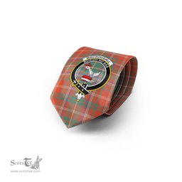 Scottish MacDougall Ancient Tartan Tie with Family Crest Tartan Plaid NeckTie Scottish Plaid Tartan Plaid - ScotsTee - scotstee.com