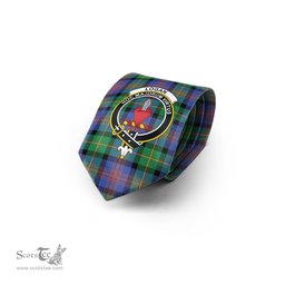 Scottish Logan Ancient Tartan Tie with Family Crest Tartan Plaid NeckTie Scottish Plaid Tartan Plaid - ScotsTee - scotstee.com