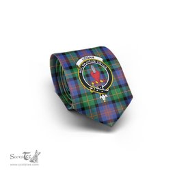 Scottish Logan Ancient Tartan Tie with Family Crest Tartan Plaid NeckTie Scottish Plaid Tartan Plaid - ScotsTee - scotstee.com