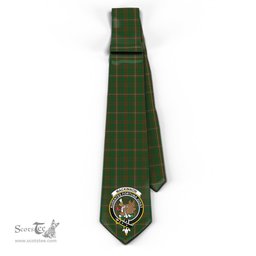 Scottish MacKinnon Hunting Tartan Tie with Family Crest Tartan Plaid NeckTie Scottish Plaid Tartan Plaid - ScotsTee - scotstee.com