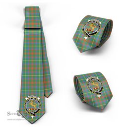 Scottish MacIntosh Hunting Ancient Tartan Tie with Family Crest Tartan Plaid NeckTie Scottish Plaid Tartan Plaid - ScotsTee - scotstee.com
