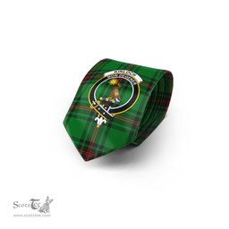 Scottish Kinloch Tartan Tie with Family Crest Tartan Plaid NeckTie Scottish Plaid Tartan Plaid - ScotsTee - scotstee.com