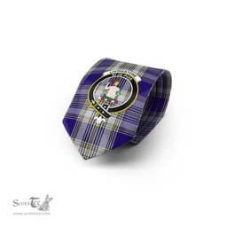 Scottish Livingston Dress Tartan Tie with Family Crest Tartan Plaid NeckTie Scottish Plaid Tartan Plaid - ScotsTee - scotstee.com