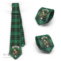 Scottish MacAlpin Ancient Tartan Tie with Family Crest Tartan Plaid NeckTie Scottish Plaid Tartan Plaid - ScotsTee - scotstee.com