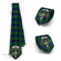 Scottish Keith Modern Tartan Tie with Family Crest Tartan Plaid NeckTie Scottish Plaid Tartan Plaid - ScotsTee - scotstee.com
