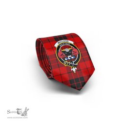 Scottish MacLeod of Raasay Tartan Tie with Family Crest Tartan Plaid NeckTie Scottish Plaid Tartan Plaid - ScotsTee - scotstee.com