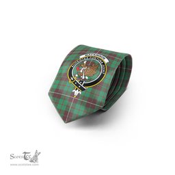 Scottish MacKinnon Hunting Ancient Tartan Tie with Family Crest Tartan Plaid NeckTie Scottish Plaid Tartan Plaid - ScotsTee - scotstee.com