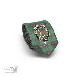 Scottish MacKinnon Hunting Ancient Tartan Tie with Family Crest Tartan Plaid NeckTie Scottish Plaid Tartan Plaid - ScotsTee - scotstee.com