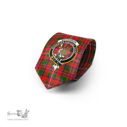 Scottish MacKinnon Modern Tartan Tie with Family Crest Tartan Plaid NeckTie Scottish Plaid Tartan Plaid - ScotsTee - scotstee.com