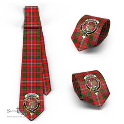 Scottish MacKinnon Modern Tartan Tie with Family Crest Tartan Plaid NeckTie Scottish Plaid Tartan Plaid - ScotsTee - scotstee.com