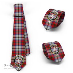 Scottish MacCulloch Dress Tartan Tie with Family Crest Tartan Plaid NeckTie Scottish Plaid Tartan Plaid - ScotsTee - scotstee.com