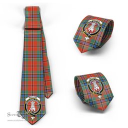 Scottish MacLean of Duart Ancient Tartan Tie with Family Crest Tartan Plaid NeckTie Scottish Plaid Tartan Plaid - ScotsTee - scotstee.com
