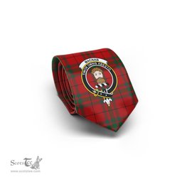 Scottish MacNab Tartan Tie with Family Crest Tartan Plaid NeckTie Scottish Plaid Tartan Plaid - ScotsTee - scotstee.com