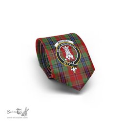Scottish MacLean of Duart Tartan Tie with Family Crest Tartan Plaid NeckTie Scottish Plaid Tartan Plaid - ScotsTee - scotstee.com