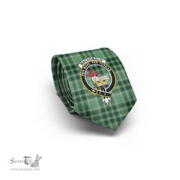 Scottish MacDonald Lord of the Isles Hunting Tartan Tie with Family Crest Tartan Plaid NeckTie Scottish Plaid Tartan Plaid - ScotsTee - scotstee.com