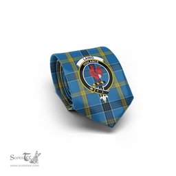 Scottish Laing Tartan Tie with Family Crest Tartan Plaid NeckTie Scottish Plaid Tartan Plaid - ScotsTee - scotstee.com