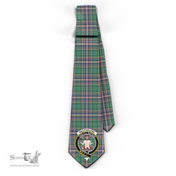 Scottish MacFarlane Hunting Ancient Tartan Tie with Family Crest Tartan Plaid NeckTie Scottish Plaid Tartan Plaid - ScotsTee - scotstee.com
