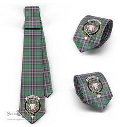 Scottish MacFarlane Hunting Ancient Tartan Tie with Family Crest Tartan Plaid NeckTie Scottish Plaid Tartan Plaid - ScotsTee - scotstee.com