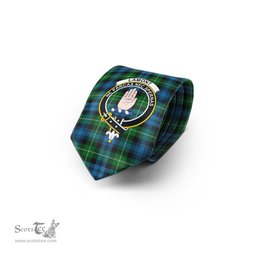 Scottish Lamont Tartan Tie with Family Crest Tartan Plaid NeckTie Scottish Plaid Tartan Plaid - ScotsTee - scotstee.com