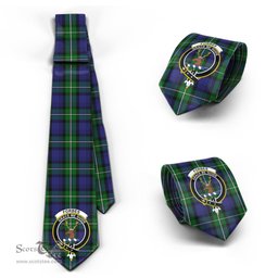 Scottish Forbes Tartan Tie with Family Crest Tartan Plaid NeckTie Scottish Plaid Tartan Plaid - ScotsTee - scotstee.com