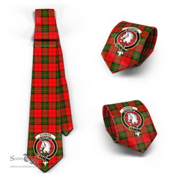 Scottish Dunbar Modern Tartan Tie with Family Crest Tartan Plaid NeckTie Scottish Plaid Tartan Plaid - ScotsTee - scotstee.com