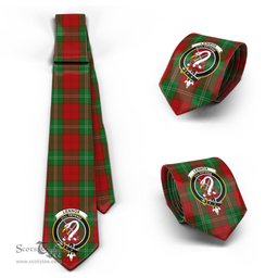 Scottish Lennox Tartan Tie with Family Crest Tartan Plaid NeckTie Scottish Plaid Tartan Plaid - ScotsTee - scotstee.com