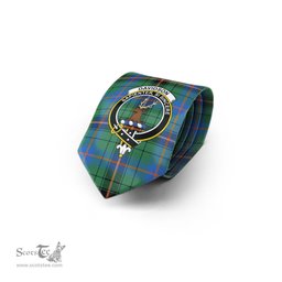 Scottish Davidson Ancient Tartan Tie with Family Crest Tartan Plaid NeckTie Scottish Plaid Tartan Plaid - ScotsTee - scotstee.com
