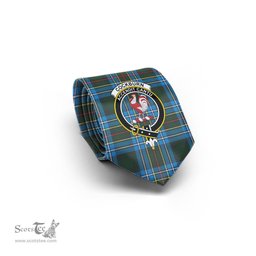 Scottish Cockburn Modern Tartan Tie with Family Crest Tartan Plaid NeckTie Scottish Plaid Tartan Plaid - ScotsTee - scotstee.com