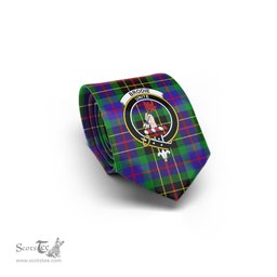 Scottish Brodie Hunting Modern Tartan Tie with Family Crest Tartan Plaid NeckTie Scottish Plaid Tartan Plaid - ScotsTee - scotstee.com
