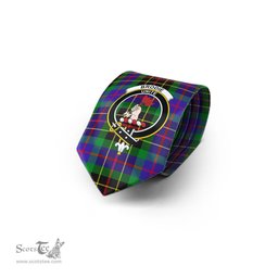 Scottish Brodie Hunting Modern Tartan Tie with Family Crest Tartan Plaid NeckTie Scottish Plaid Tartan Plaid - ScotsTee - scotstee.com