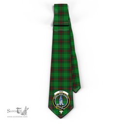 Scottish Ged Tartan Tie with Family Crest Tartan Plaid NeckTie Scottish Plaid Tartan Plaid - ScotsTee - scotstee.com