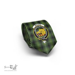 Scottish MacIver Hunting Tartan Tie with Family Crest Tartan Plaid NeckTie Scottish Plaid Tartan Plaid - ScotsTee - scotstee.com