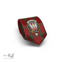 Scottish Carruthers Tartan Tie with Family Crest Tartan Plaid NeckTie Scottish Plaid Tartan Plaid - ScotsTee - scotstee.com