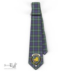 Scottish Campbell Argyll Modern Tartan Tie with Family Crest Tartan Plaid NeckTie Scottish Plaid Tartan Plaid - ScotsTee - scotstee.com