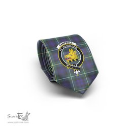 Scottish Campbell Argyll Modern Tartan Tie with Family Crest Tartan Plaid NeckTie Scottish Plaid Tartan Plaid - ScotsTee - scotstee.com