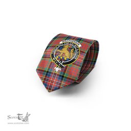 Scottish MacPherson Ancient Tartan Tie with Family Crest Tartan Plaid NeckTie Scottish Plaid Tartan Plaid - ScotsTee - scotstee.com