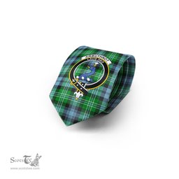 Scottish Arbuthnot Ancient Tartan Tie with Family Crest Tartan Plaid NeckTie Scottish Plaid Tartan Plaid - ScotsTee - scotstee.com