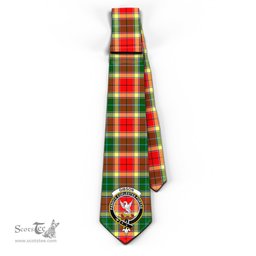 Scottish Gibsone (Gibson-Gibbs) Tartan Tie with Family Crest Tartan Plaid NeckTie Scottish Plaid Tartan Plaid - ScotsTee - scotstee.com
