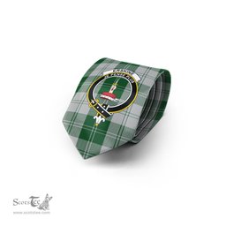 Scottish Erskine Green Tartan Tie with Family Crest Tartan Plaid NeckTie Scottish Plaid Tartan Plaid - ScotsTee - scotstee.com