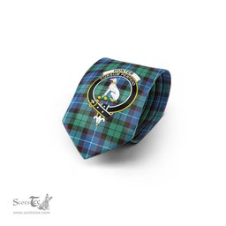 Scottish Hunter Ancient Tartan Tie with Family Crest Tartan Plaid NeckTie Scottish Plaid Tartan Plaid - ScotsTee - scotstee.com